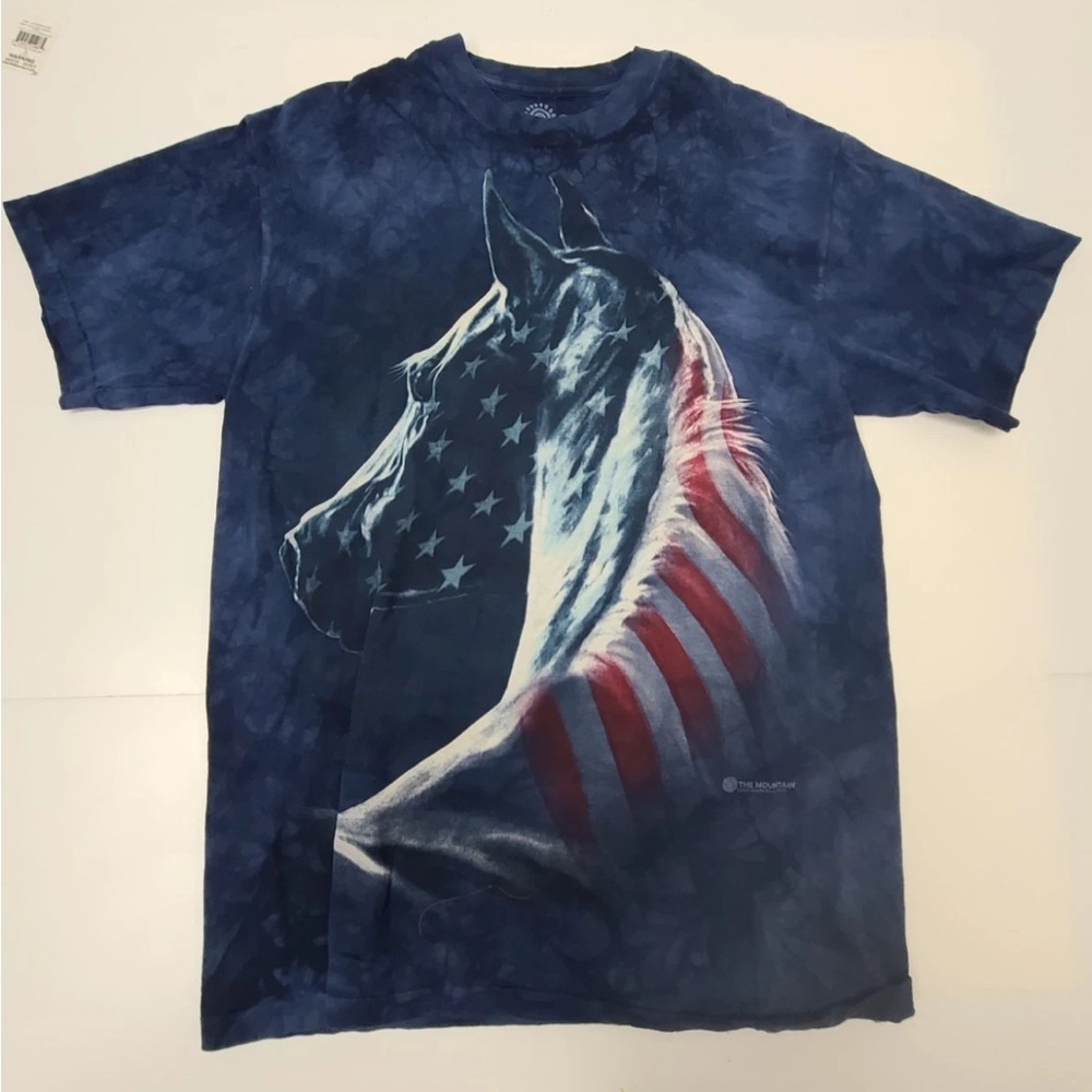 The Mountain Blue Horse Graphic Tee